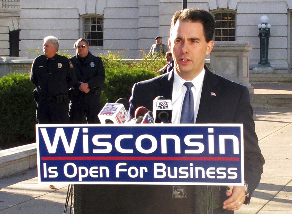 Walker and Wisconsin lead bid to eliminate income tax