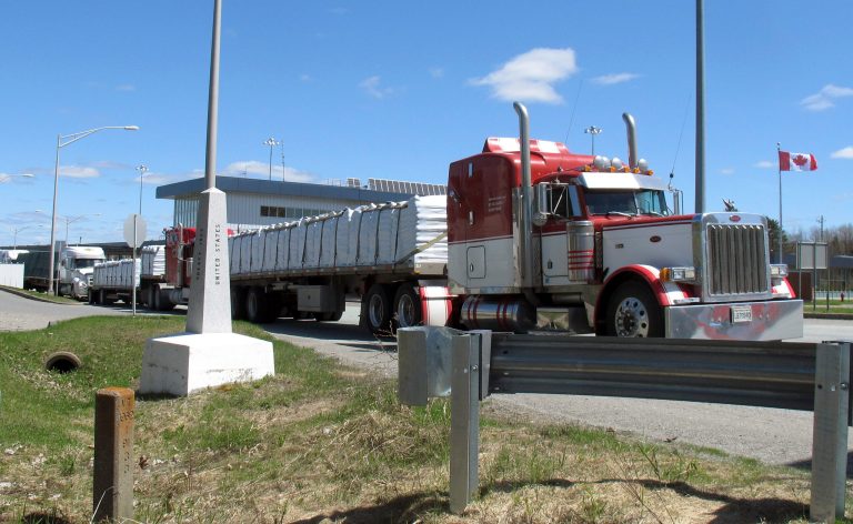 Canada to require vaccination proof for truck drivers crossing border