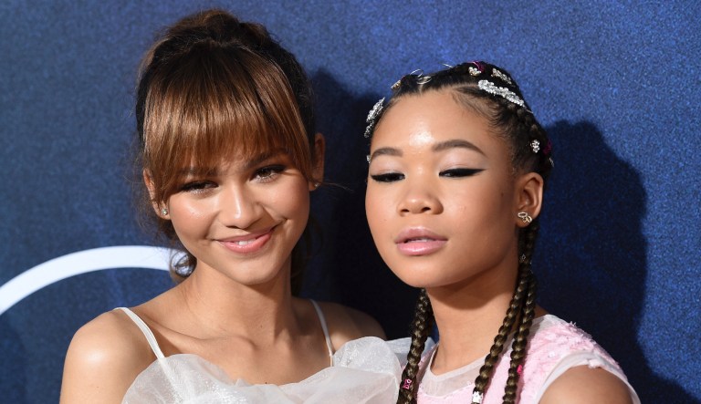 Zendaya, left, and Storm Reid, cast members in the HBO drama series 