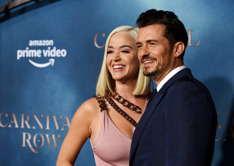 Katy Perry and Orlando Bloom release ad depicting dystopian future in which ‘voting rights bills died in the Senate’