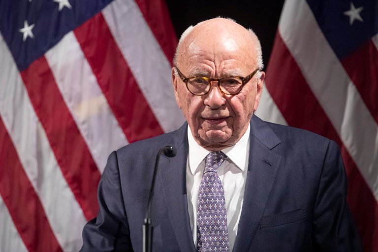 Rupert Murdoch speaks during the Herman Kahn Award Gala, Wednesday, Oct. 30, 2019, in New York. Murdoch announced he would step down from Fox News on Thursday, Sept. 21, 2023.