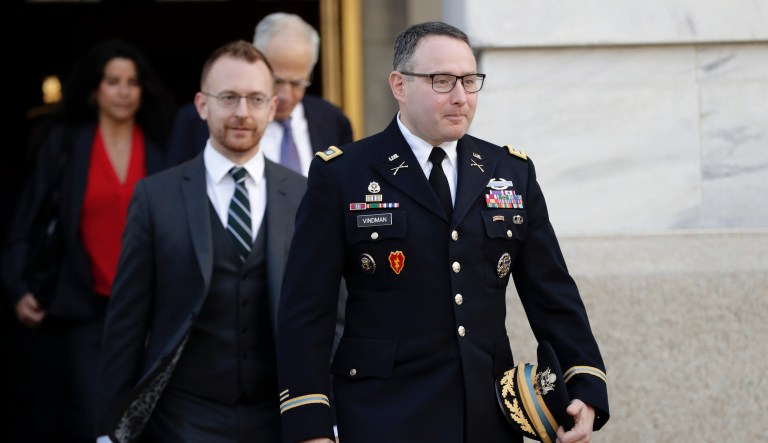 Key impeachment witness Alexander Vindman to retire from military, citing retaliation by Trump