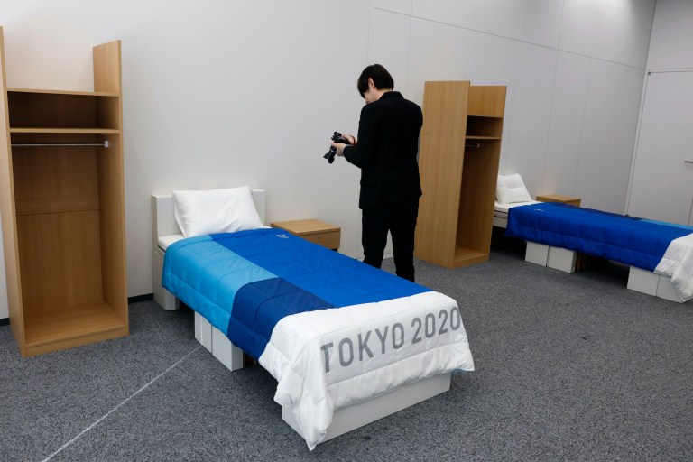 Cardboard ‘anti-sex’ Olympic beds to be repurposed for Japanese COVID patients