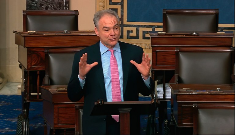 Tim Kaine and wife test positive for coronavirus antibodies after falling ill earlier this year