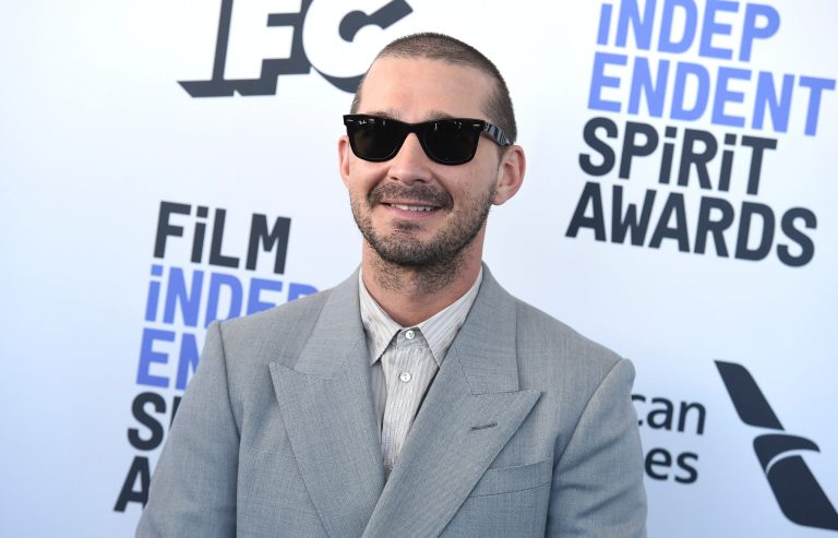 Shia LaBeouf arrives at the 35th Film Independent Spirit Awards on Saturday, Feb. 8, 2020, in Santa Monica, California.