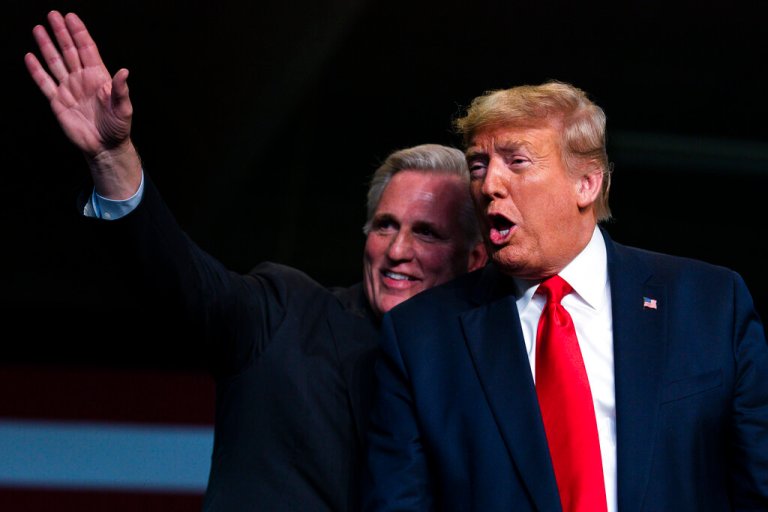 Former President Donald Trump says he has not endorsed House Minority Leader Kevin McCarthy for speaker.