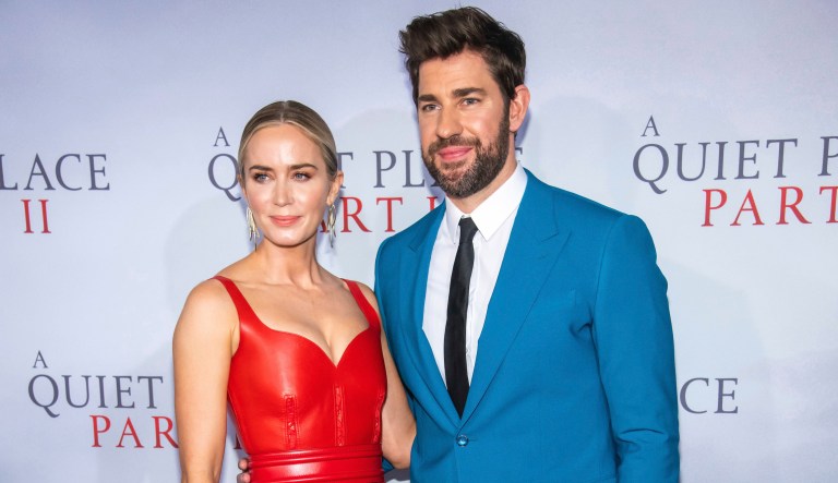 Emily Blunt and John Krasinski attend the world premiere of Paramount Pictures' 