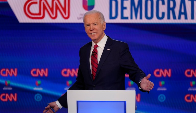 Biden is mundane and desperate, and everyone knows it