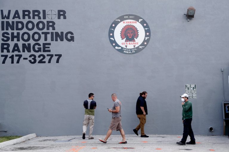 Firearms background checks in Florida nearly double compared with last year