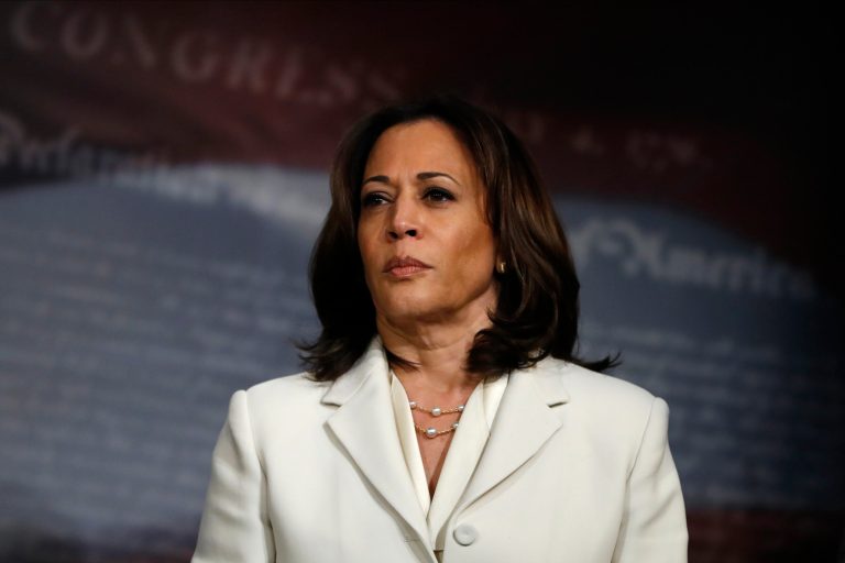 Sen. Kamala Harris, D-Calif., is said to be on Joe Biden's short list for running mates. A new survey found he could boost excitement if he picked a woman of color.