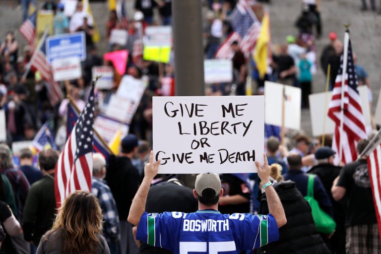 Washington Post reporter says Trump stands in solidarity with quarantine protestors because they are his people, just like neo-Nazis