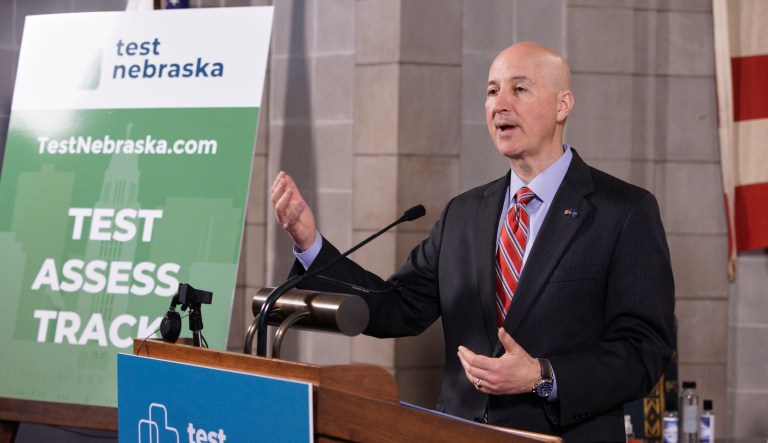 Nebraska governor vows to withhold funding from municipalities mandating use of face masks