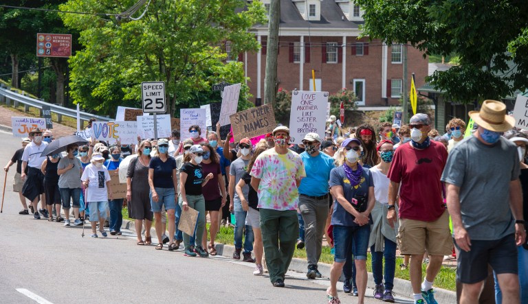 Man accused of driving through group of protesters in Virginia admits to being KKK leader