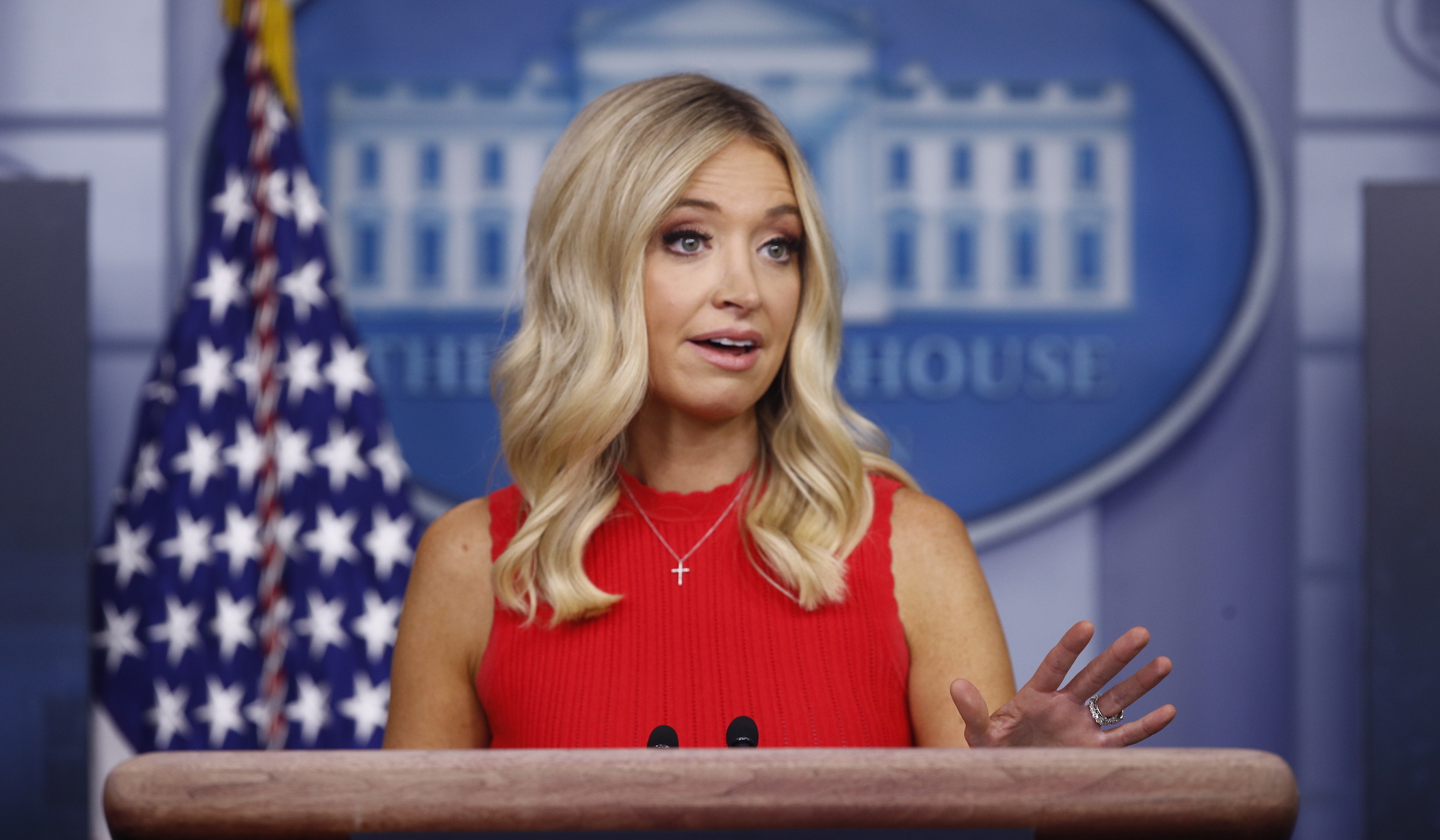 ‘All black lives matter’: Kayleigh McEnany scolds press corps for questions about Confederate flag instead of weekend crime