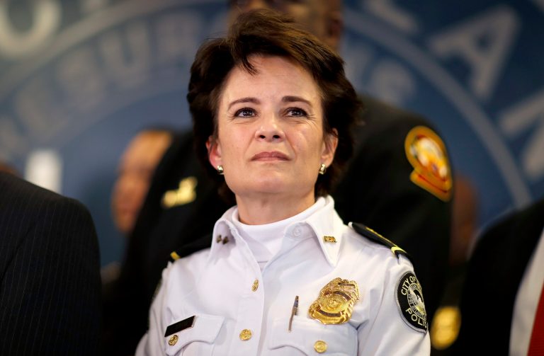 Saturday, June 13, 2020, Atlanta Mayor Keisha Lance Bottoms announced that Atlanta Police Chief Erika Shields, above, is resigning after an officer fatally shot a man who snatched an officerâs Taser and ran after a struggle in a restaurant parking lot.