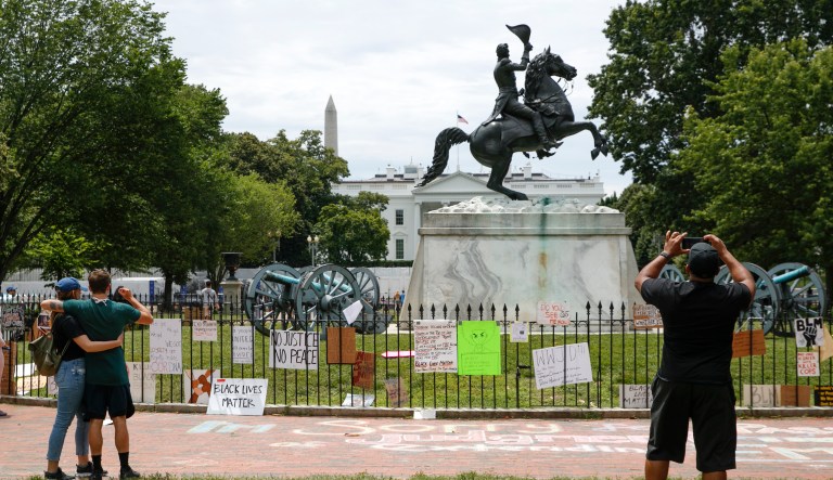 Federal authorities boost White House security in preparation for election protests