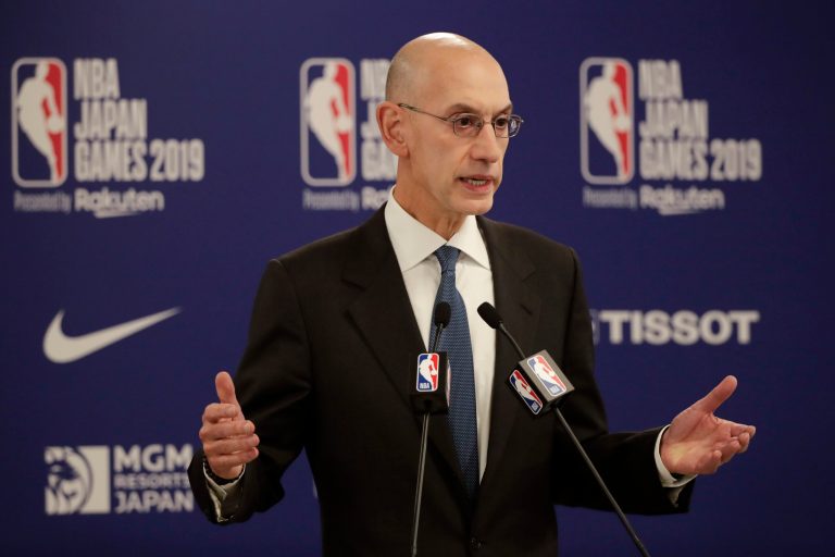 After record declines in ratings, Adam Silver ends social justice messages on court or players’ jerseys next season