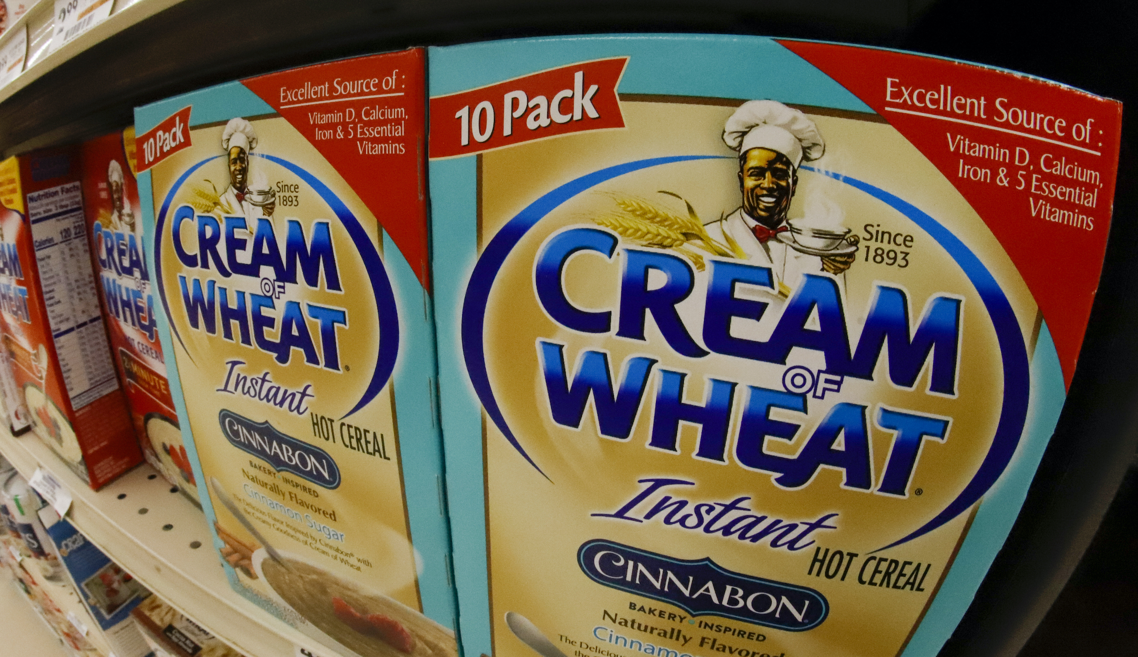 Cream of Wheat will remove black chef from packaging