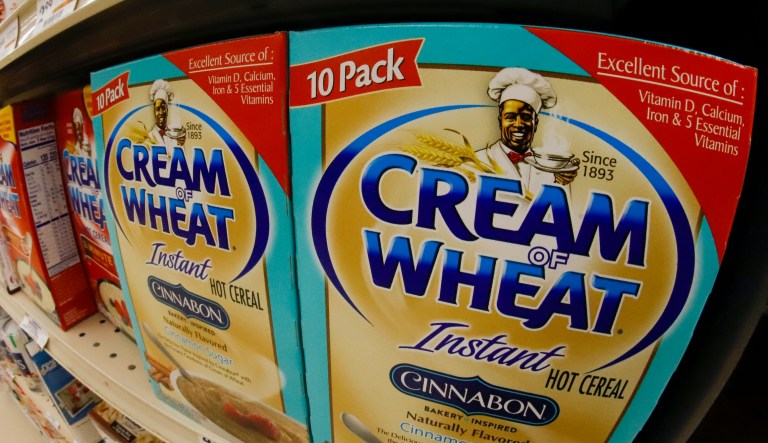 Cream of Wheat will remove black chef from packaging