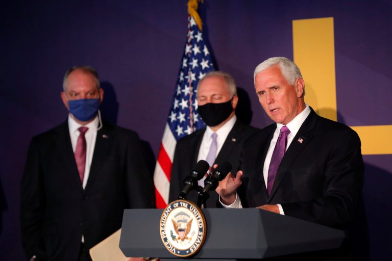 Pence urges reopening schools and pledges federal support for Louisiana