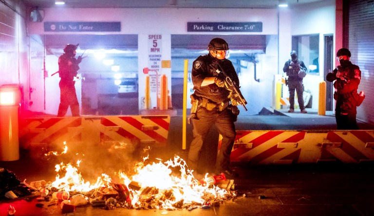 At least 140 DHS and federal police deployed to Portland have been injured since May