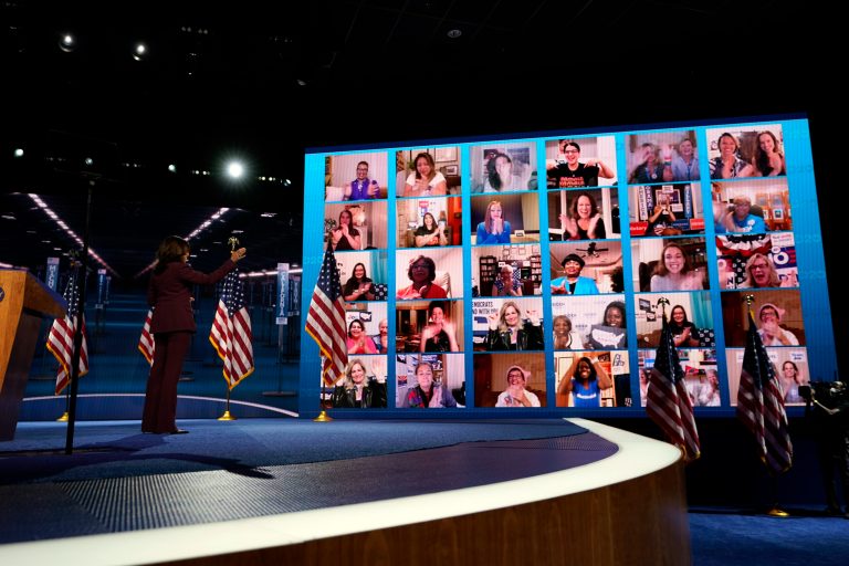 ‘DNC couldn’t even find 30 people who were excited about Kamala’: Duplicate Harris supporters shown during livestream of speech