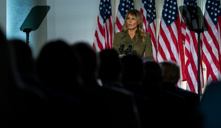 Melania Trump helps boost Republican convention TV ratings