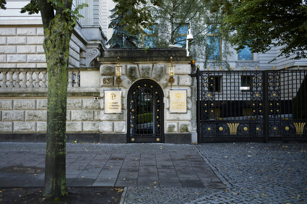 Russian diplomat suspected of being a spy found dead outside embassy in Berlin
