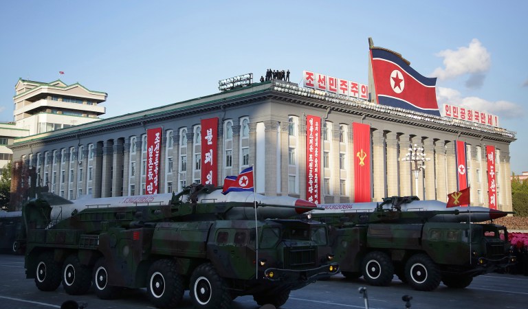 North Korea shows off ‘monster’ intercontinental ballistic missile at military parade