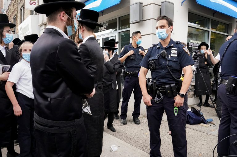 Orthodox Jews in Brooklyn protest for second straight night over coronavirus restrictions