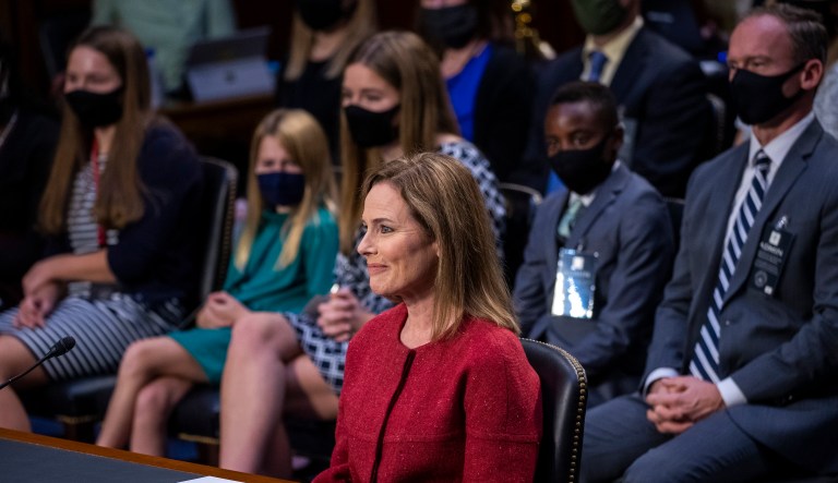 ‘Independent’ Amy Coney Barrett says she gave no pre-commitment on any case to Trump or others