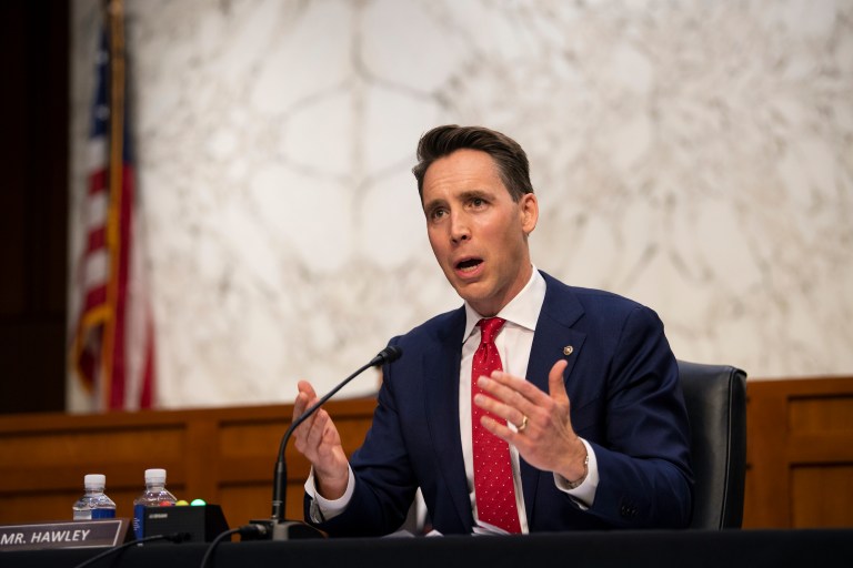 St. Louis protesters demand Josh Hawley’s resignation after Capitol riot