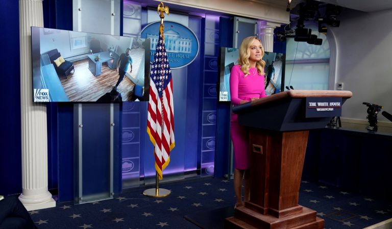 White House press secretary Kayleigh McEnany speaks during a briefing at the White House, Wednesday, Dec. 2, 2020, in Washington.