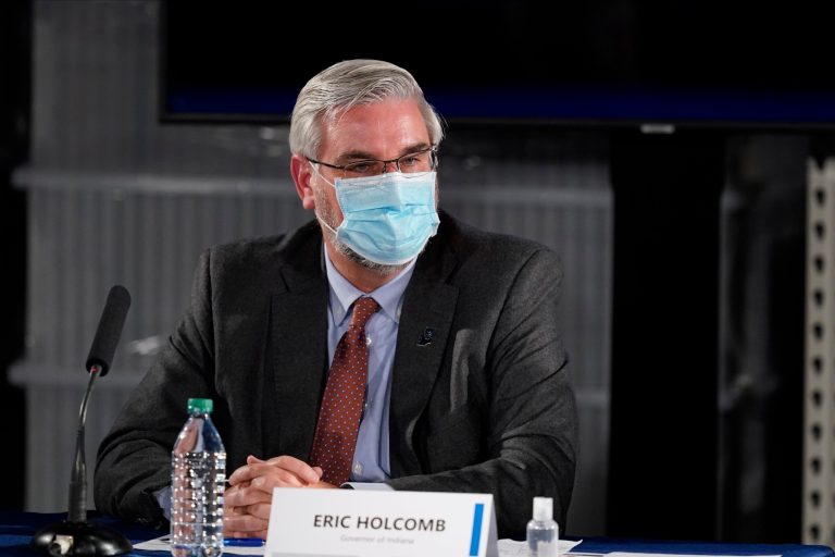 Holcomb drops Indiana mask mandate, renews health emergency through April
