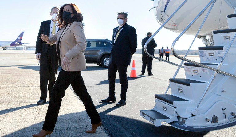 Kamala Harris: Trump’s Georgia election phone call reeks of ‘desperation’