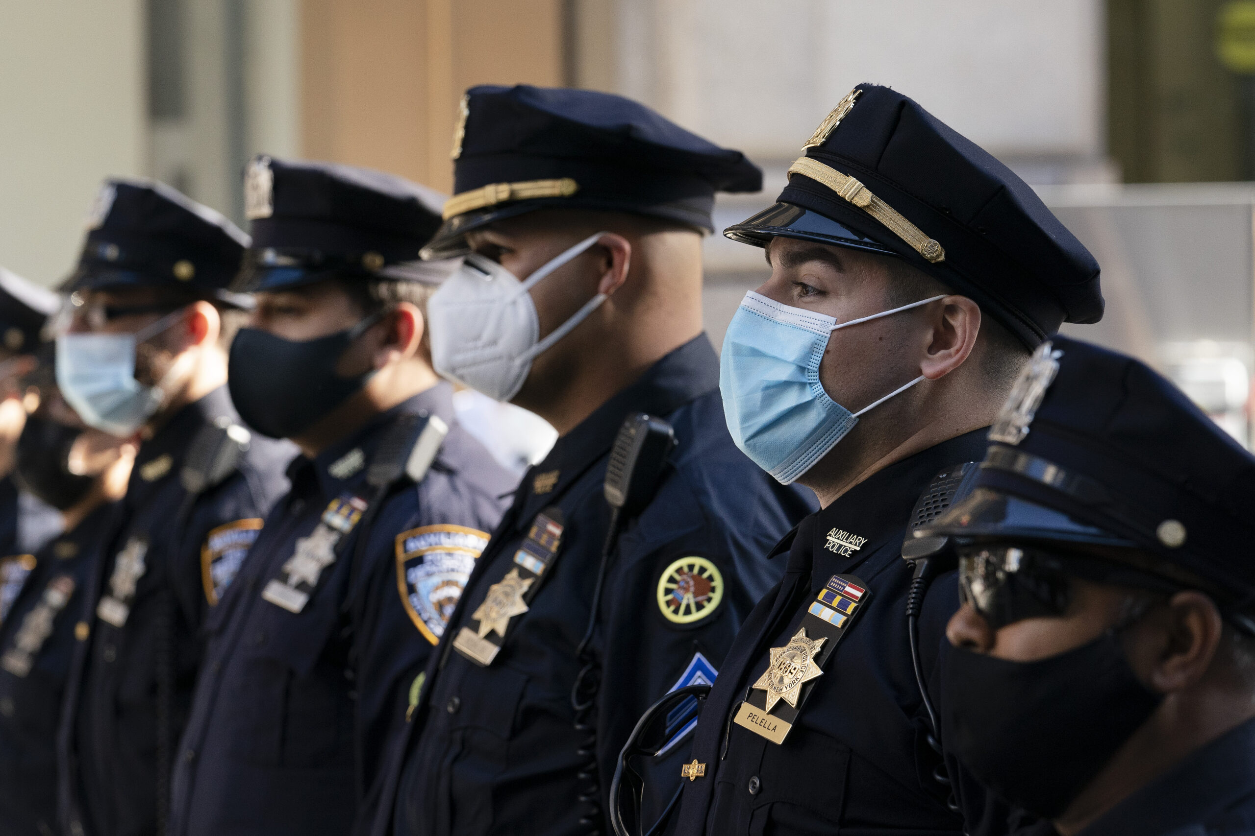 Six people arrested after demonstrators deface monument and clash with police in New York City