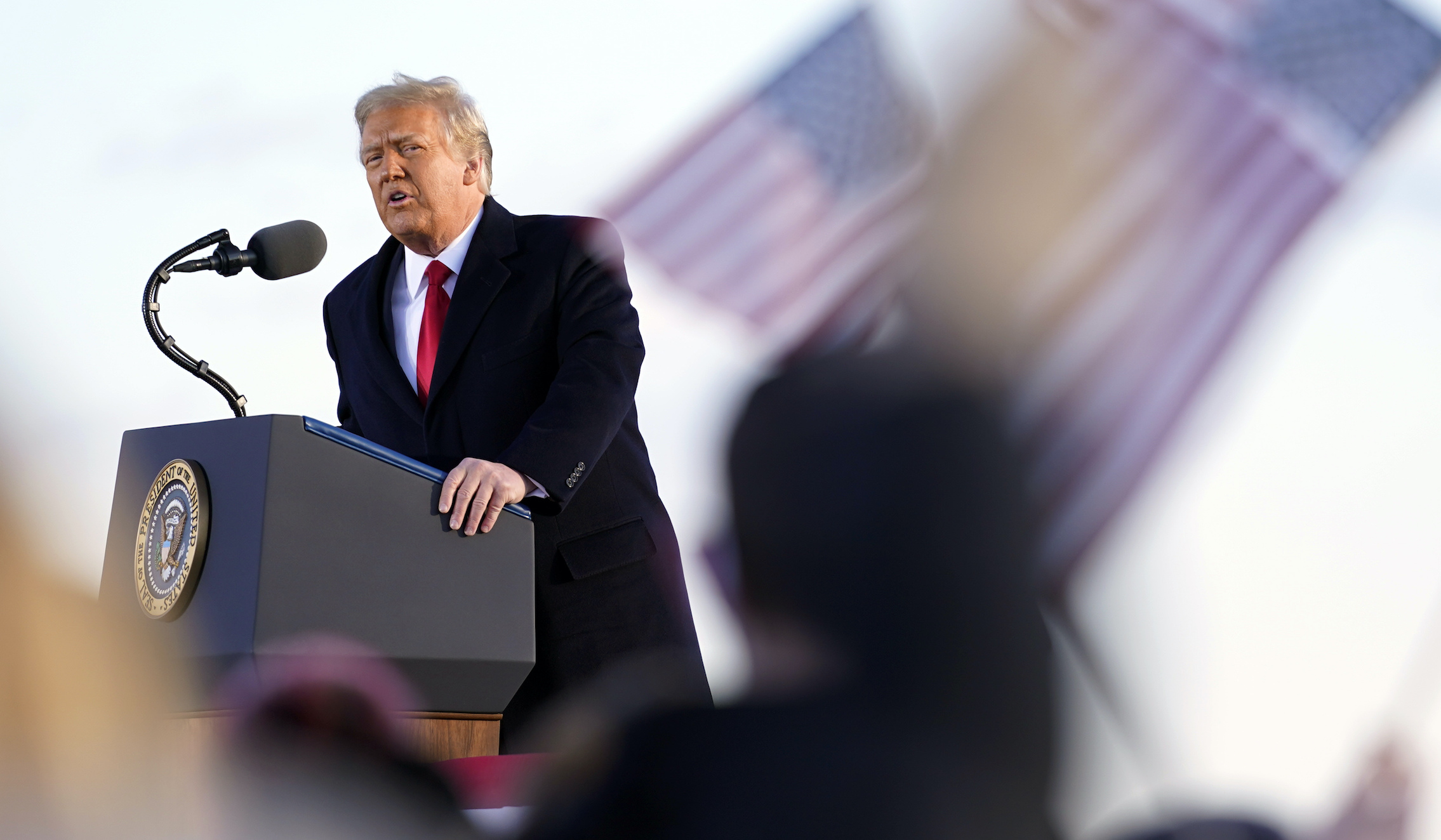 ‘We will be back in some form’: Trump bids presidency goodbye