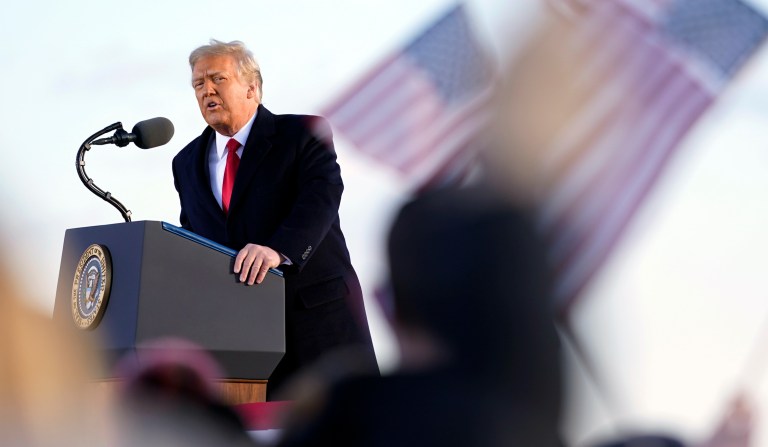 ‘We will be back in some form’: Trump bids presidency goodbye