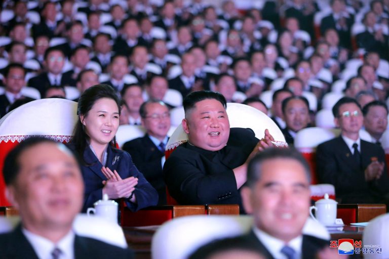 Ri Sol Ju has reappeared in North Korea's state media for the first time in just over year. (Korean Central News Agency/Korea News Service via AP)