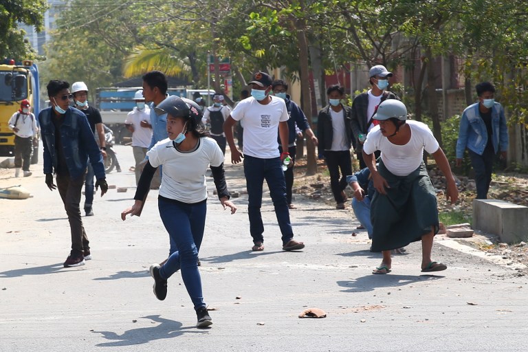 Myanmar police use lethal force on protesters in bloodiest day of demonstrations