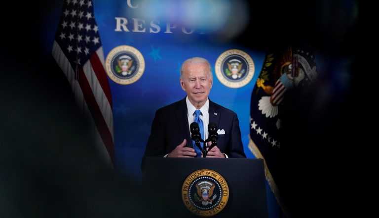 âThis bill represents a historic victory for the American people,â said President Biden after his COVID-19 spending bill passed Congress on Wednesday.