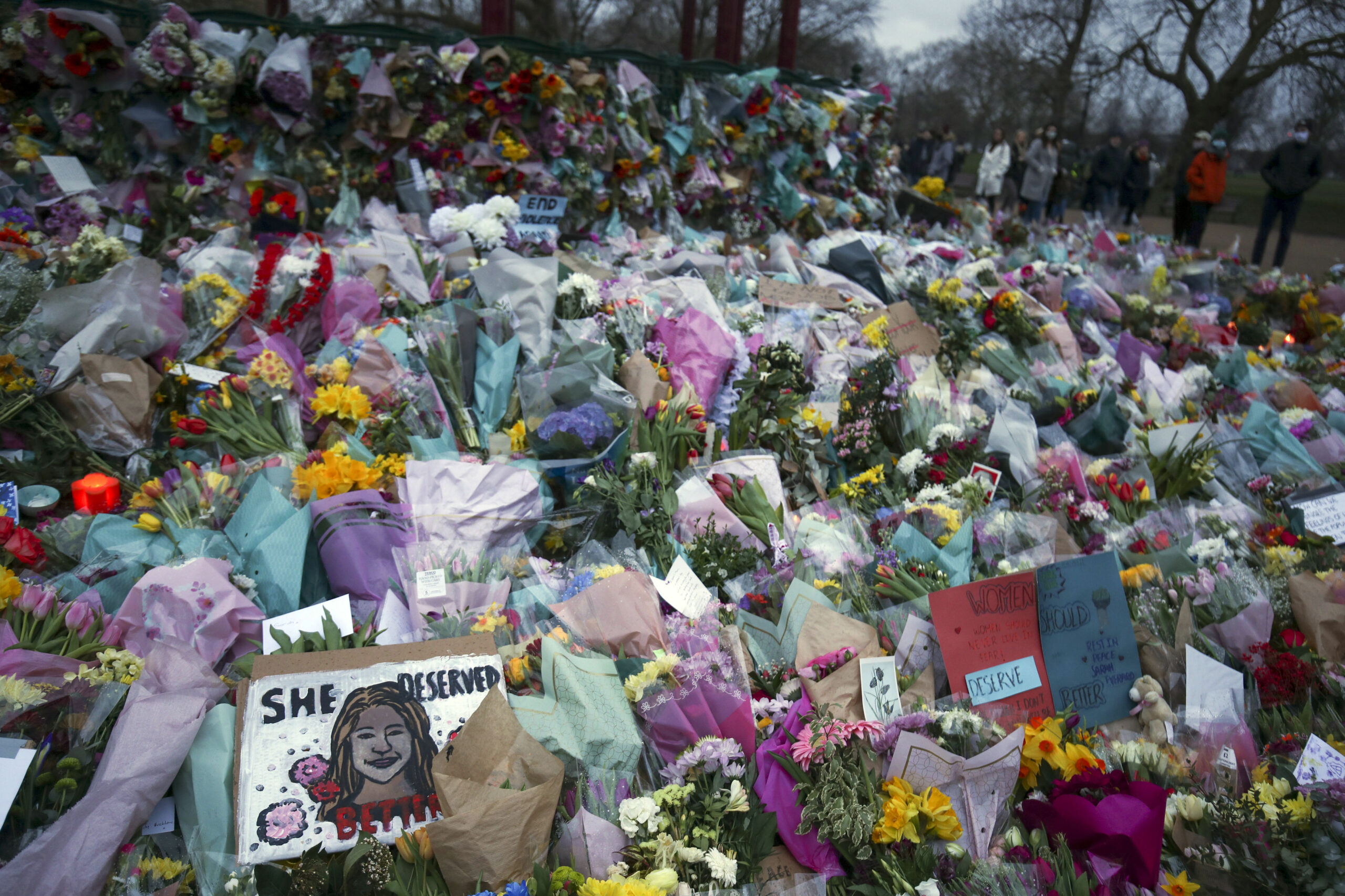 London police defend breaking up vigil in honor of murdered British woman
