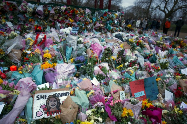 London police defend breaking up vigil in honor of murdered British woman