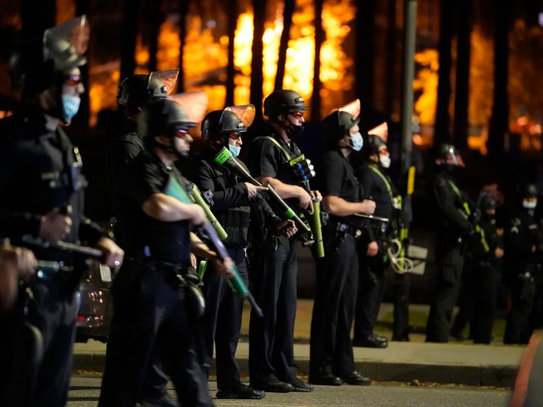 Los Angeles police attacked with ‘rocks’ and ‘smoke bombs’ after trying to clear out homeless encampment