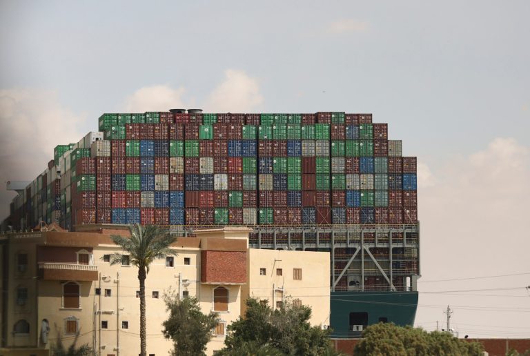 Biden administration offers US help to free massive cargo ship stuck in Suez Canal