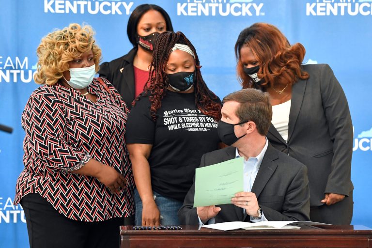 Kentucky enacts limitations on no-knock warrants after Breonna Taylor’s death