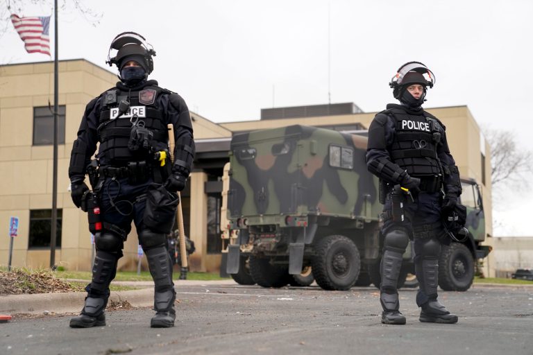 ‘Unlawful assembly’ declared on third night of Daunte Wright protests in Brooklyn Center