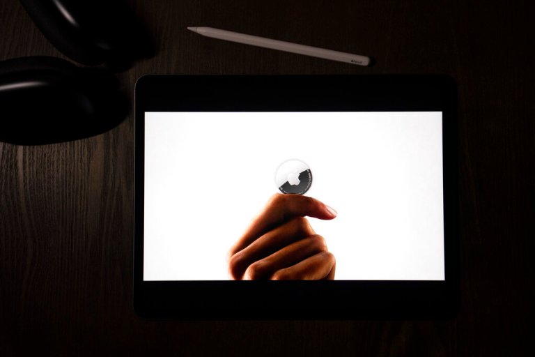 Apple is facing legal action over its AirTags being used to stalk people. (AP Photo/Jae C. Hong)