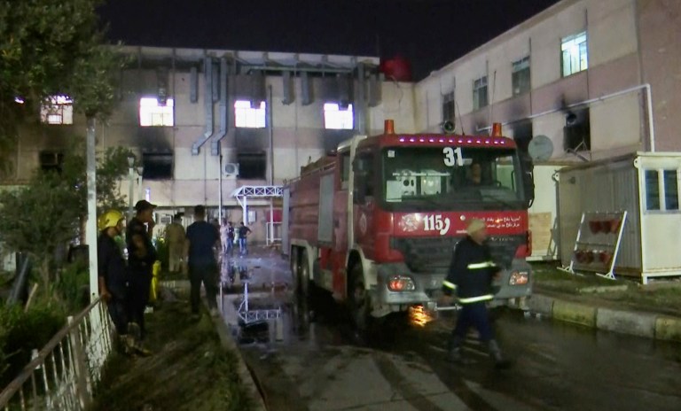 82 killed and over 100 injured in Baghdad hospital fire, Iraq Interior Ministry says