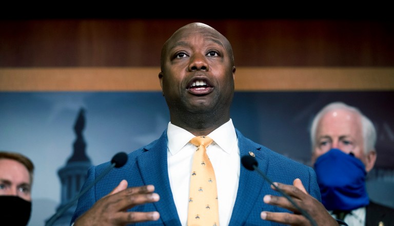 Tim Scott gives boffo Republican response to Biden’s speech